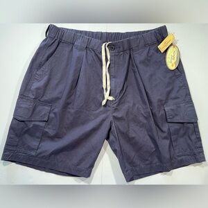 NWT Tommy Bahama Relax Classic Bahama Survivor Shorts Pleated Cargo Navy Sz 2XL